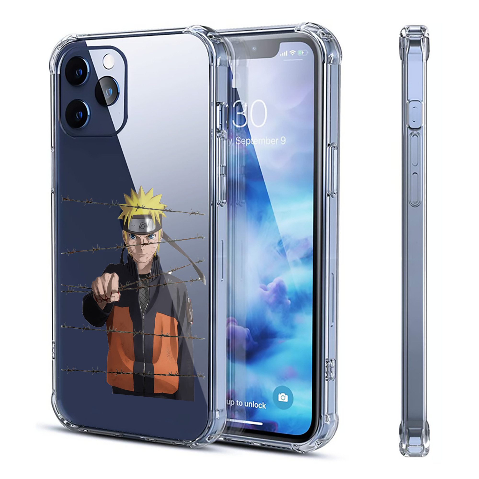 （画像用） NARUTO -ナルト- うずまき ナルト Uzumaki Naruto 【iPhone 12シリーズ対応】透明スマホケース（クリアソフトケース）